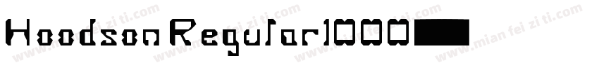 Hoodson Regular1000字体转换
